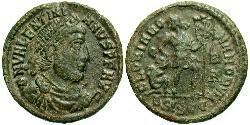  AE3 / 1 Фоллис Римская империя (27BC-395) Бронза Валентиниан I (321-375)