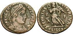  AE3 / 1 Фоллис Римская империя (27BC-395) Бронза Валентиниан I (321-375)