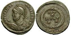  AE3 / 1 Фоллис Римская империя (27BC-395) Бронза Юлиан II Отступник  (331-363)