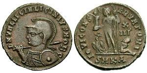  AE3 / 1 Фоллис Римская империя (27BC-395) Бронза Лициний II (315-326)