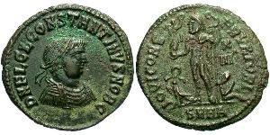  AE3 / 1 Фоллис Римская империя (27BC-395) Бронза Констанций II (317 - 361)