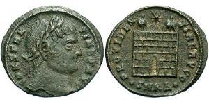  AE3 / 1 Фоллис Римская империя (27BC-395) Бронза Константин I (272 - 337)