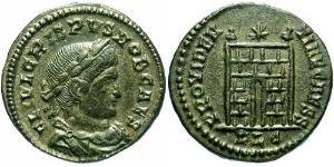  AE3 / 1 Фоллис Римская империя (27BC-395) Бронза Крисп (305 - 326)