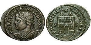  AE3 / 1 Фоллис Римская империя (27BC-395) Бронза Констанций II (317 - 361)