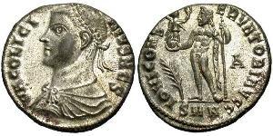  AE3 / 1 Фоллис Римская империя (27BC-395) Бронза Лициний II (315-326)