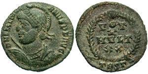  AE3 / 1 Фоллис Римская империя (27BC-395) Бронза Юлиан II Отступник  (331-363)