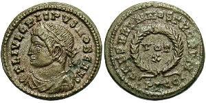  AE3 / 1 Фоллис Римская империя (27BC-395) Бронза Крисп (305 - 326)