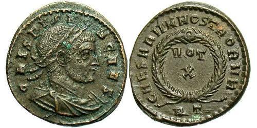  AE3 / 1 Фоллис Римская империя (27BC-395) Бронза Крисп (305 - 326)