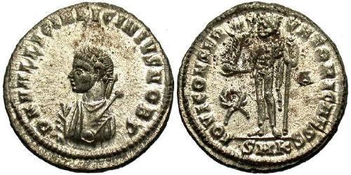  AE3 / 1 Фоллис Римская империя (27BC-395) Бронза Лициний II (315-326)