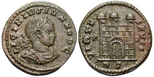  AE3 / 1 Фоллис Римская империя (27BC-395) Бронза Лициний II (315-326)