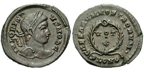  AE3 / 1 Фоллис Римская империя (27BC-395) Бронза Крисп (305 - 326)