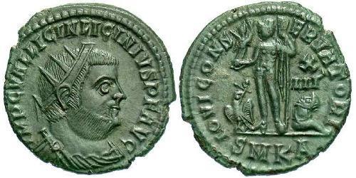 AE3 / 1 Фоллис Римская империя (27BC-395) Бронза Лициний I (265-324)