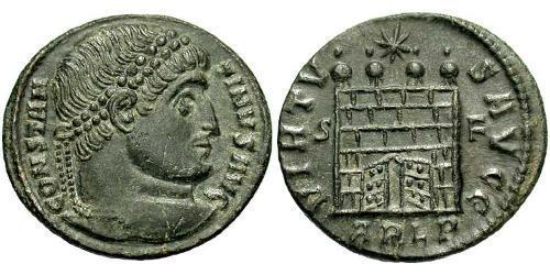  AE3 / 1 Фоллис Римская империя (27BC-395) Бронза Константин I (272 - 337)