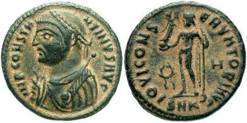  AE3 / 1 Фоллис Римская империя (27BC-395) Бронза Константин I (272 - 337)