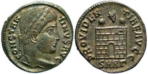  AE3 / 1 Фоллис Римская империя (27BC-395) Бронза Константин I (272 - 337)