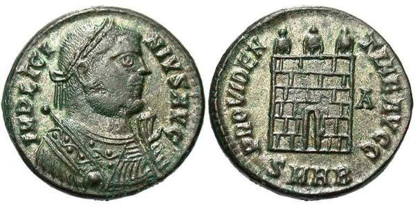  AE3 / 1 Фоллис Римская империя (27BC-395) Бронза Лициний I (265-324)