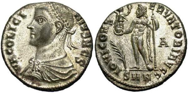  AE3 / 1 Фоллис Римская империя (27BC-395) Бронза Лициний II (315-326)