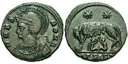  AE3 / 1 Фолліс Римська імперія (27BC-395) Бронза Костянтин I (272 - 337)