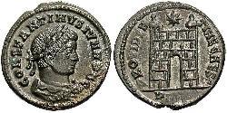  AE3 / 1 Фолліс Римська імперія (27BC-395) Бронза Констанцій II (317 - 361)