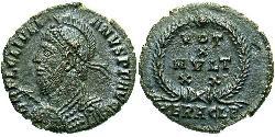  AE3 / 1 Фолліс Римська імперія (27BC-395) Бронза Юліан II  (331-363)