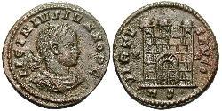  AE3 / 1 Фолліс Римська імперія (27BC-395) Бронза Ліциній II (315-326)