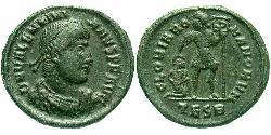  AE3 / 1 Фолліс Римська імперія (27BC-395) Бронза Валентиніан I (321-375)