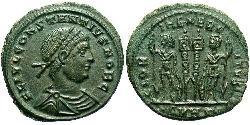  AE3 / 1 Фолліс Римська імперія (27BC-395) Бронза Констанцій II (317 - 361)