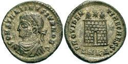  AE3 / 1 Фолліс Римська імперія (27BC-395) Бронза Констанцій II (317 - 361)