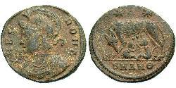  AE3 / 1 Фолліс Римська імперія (27BC-395) Бронза Костянтин I (272 - 337)