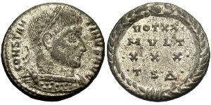  AE3 / 1 Фолліс Римська імперія (27BC-395) Бронза Костянтин I (272 - 337)
