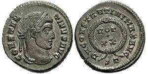  AE3 / 1 Фолліс Римська імперія (27BC-395) Бронза Костянтин I (272 - 337)