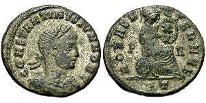  AE3 / 1 Фолліс Римська імперія (27BC-395) Бронза Констанцій II (317 - 361)