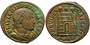  AE3 / 1 Фолліс Римська імперія (27BC-395) Бронза Крисп (305 - 326)