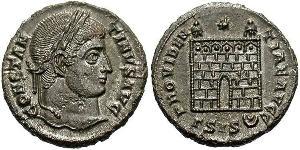  AE3 / 1 Фолліс Римська імперія (27BC-395) Бронза Костянтин I (272 - 337)