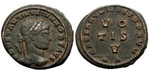  AE3 / 1 Фолліс Римська імперія (27BC-395) Бронза Констанцій II (317 - 361)