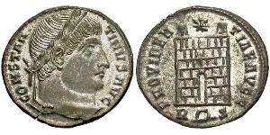  AE3 / 1 Фолліс Римська імперія (27BC-395) Бронза Костянтин I (272 - 337)