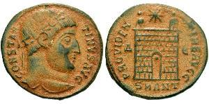  AE3 / 1 Фолліс Римська імперія (27BC-395) Бронза Костянтин I (272 - 337)