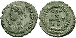  AE3 / 1 Фолліс Римська імперія (27BC-395) Бронза Юліан II  (331-363)