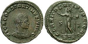  AE3 / 1 Фолліс Римська імперія (27BC-395) Бронза Констанцій II (317 - 361)