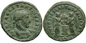  AE3 / 1 Фолліс Римська імперія (27BC-395) Бронза Костянтин I (272 - 337)