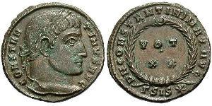  AE3 / 1 Фолліс Римська імперія (27BC-395) Бронза Костянтин I (272 - 337)