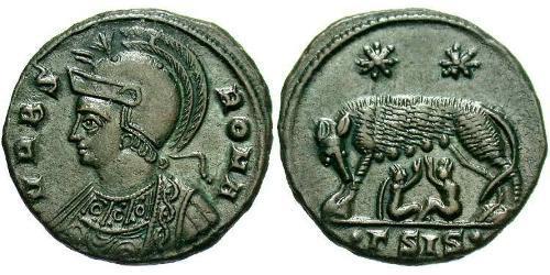  AE3 / 1 Фолліс Римська імперія (27BC-395) Бронза Костянтин I (272 - 337)