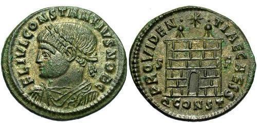  AE3 / 1 Фолліс Римська імперія (27BC-395) Бронза Констанцій II (317 - 361)