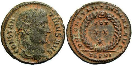  AE3 / 1 Фолліс Римська імперія (27BC-395) Бронза Костянтин I (272 - 337)