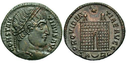  AE3 / 1 Фолліс Римська імперія (27BC-395) Бронза Костянтин I (272 - 337)