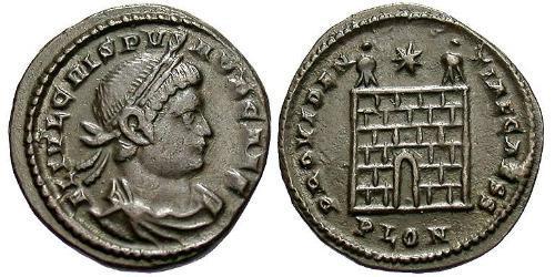  AE3 / 1 Фолліс Римська імперія (27BC-395) Бронза Крисп (305 - 326)