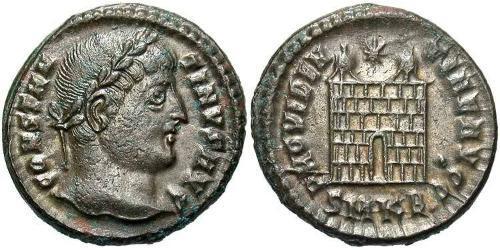  AE3 / 1 Фолліс Римська імперія (27BC-395) Бронза Костянтин I (272 - 337)