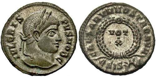  AE3 / 1 Фолліс Римська імперія (27BC-395) Бронза Крисп (305 - 326)