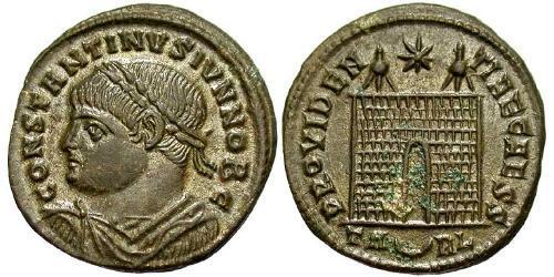  AE3 / 1 Фолліс Римська імперія (27BC-395) Бронза Констанцій II (317 - 361)