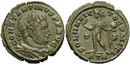  AE3 / 1 Фолліс Римська імперія (27BC-395) Бронза Костянтин I (272 - 337)